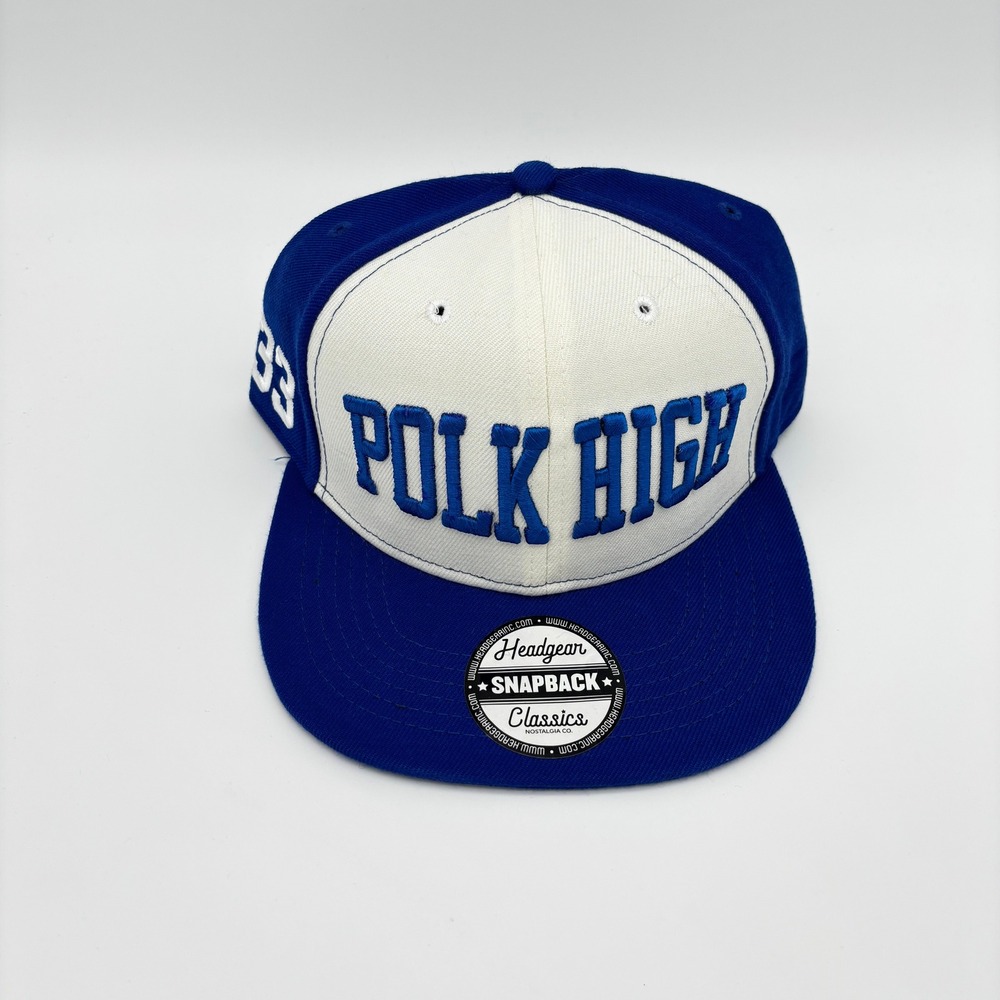 Headgear Classics Polk High Al Bundy 33 Snapback Hat Blue White New